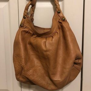 Tan leather Lucky Brand tote
